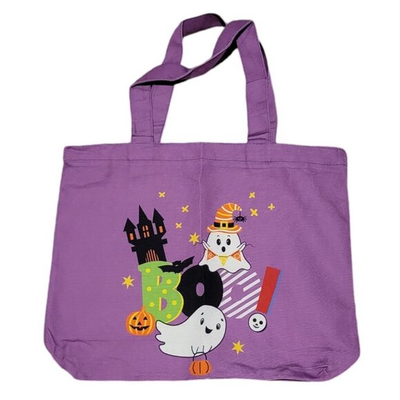 Halloween Trick or Treat Canvas Tote Bags - NIP - Picture 10 of 11